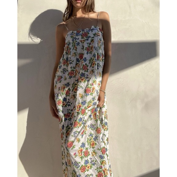 Victoria's Secret Dresses & Skirts - Vintage 90s Victoria’s Secret Floral Cottagecore Prairie Peasant Sundress Size M